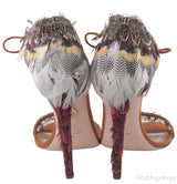 Rio Feather Ankle-tie Sandals