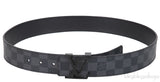 LV Initials 40 MM Matte Black Belt
