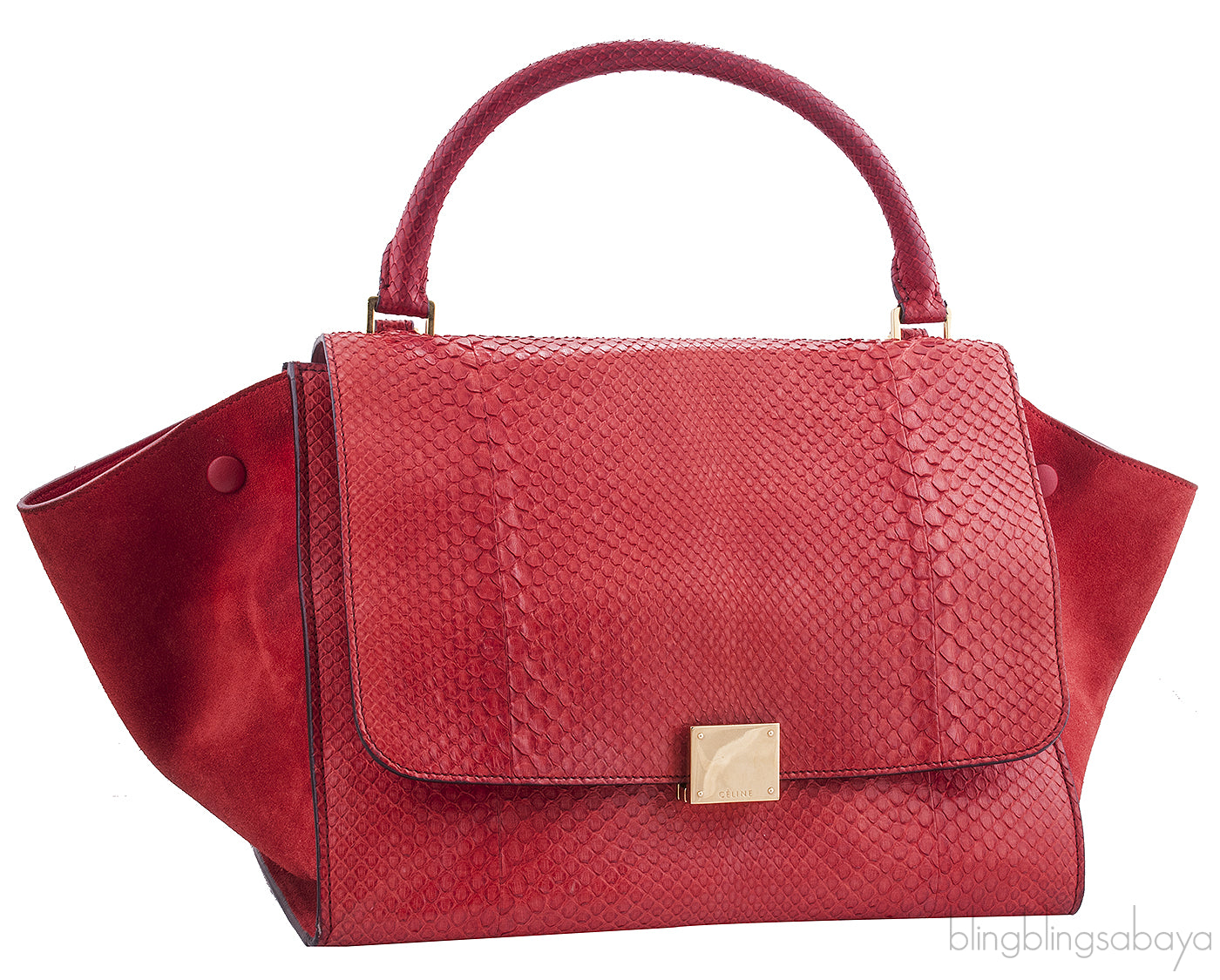 Trapeze Luggage Python Red*