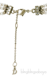 Bow Faux Pearl Necklace