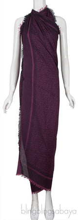 Logo Print Square Shawl