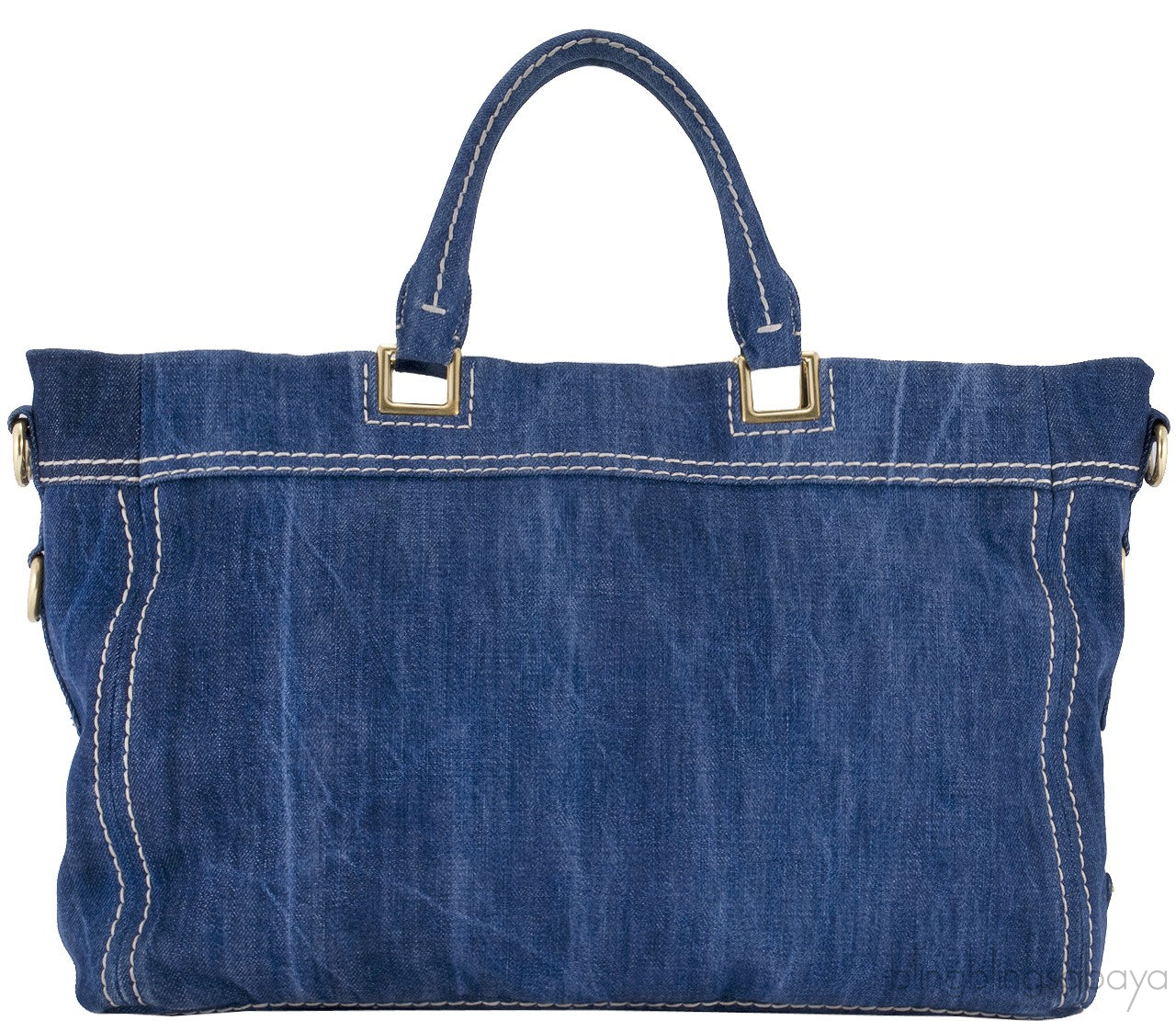 Blue Denim Shoulder Bag