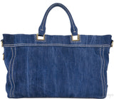 Blue Denim Shoulder Bag