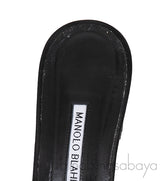 Martamod Black Satin Mules