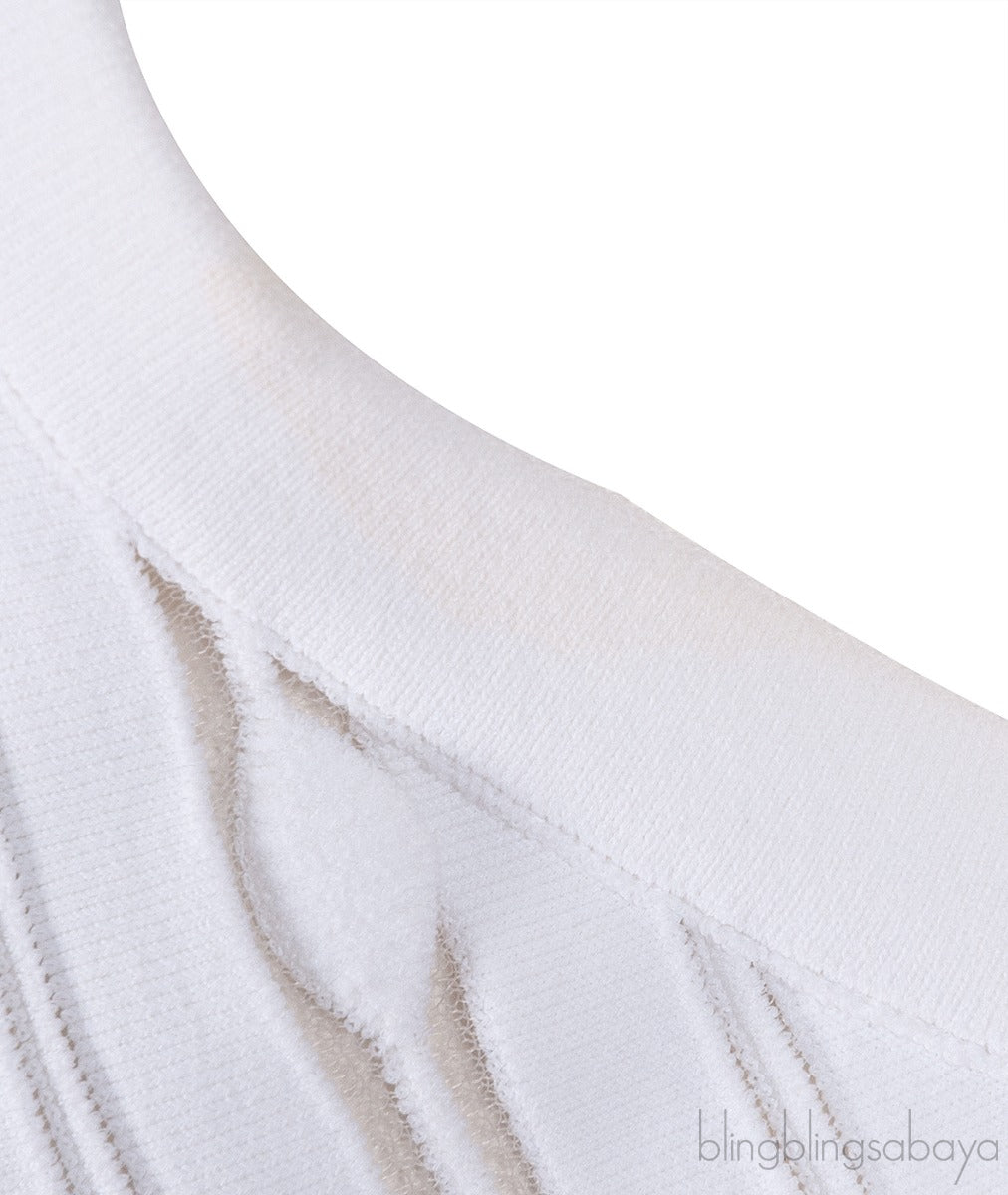 White Stretch Sleeveless Dress