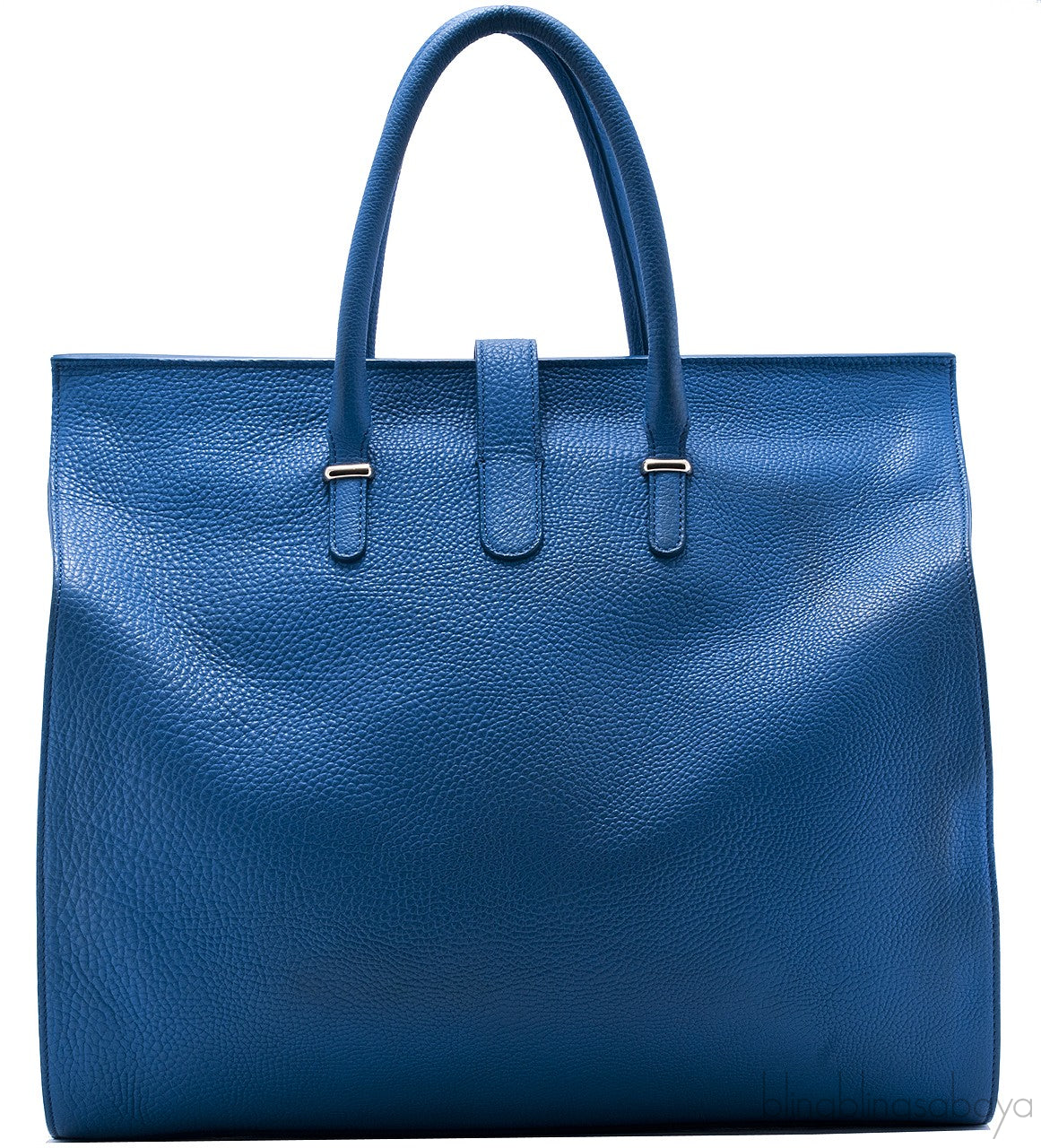 Blue Round Tube Bag