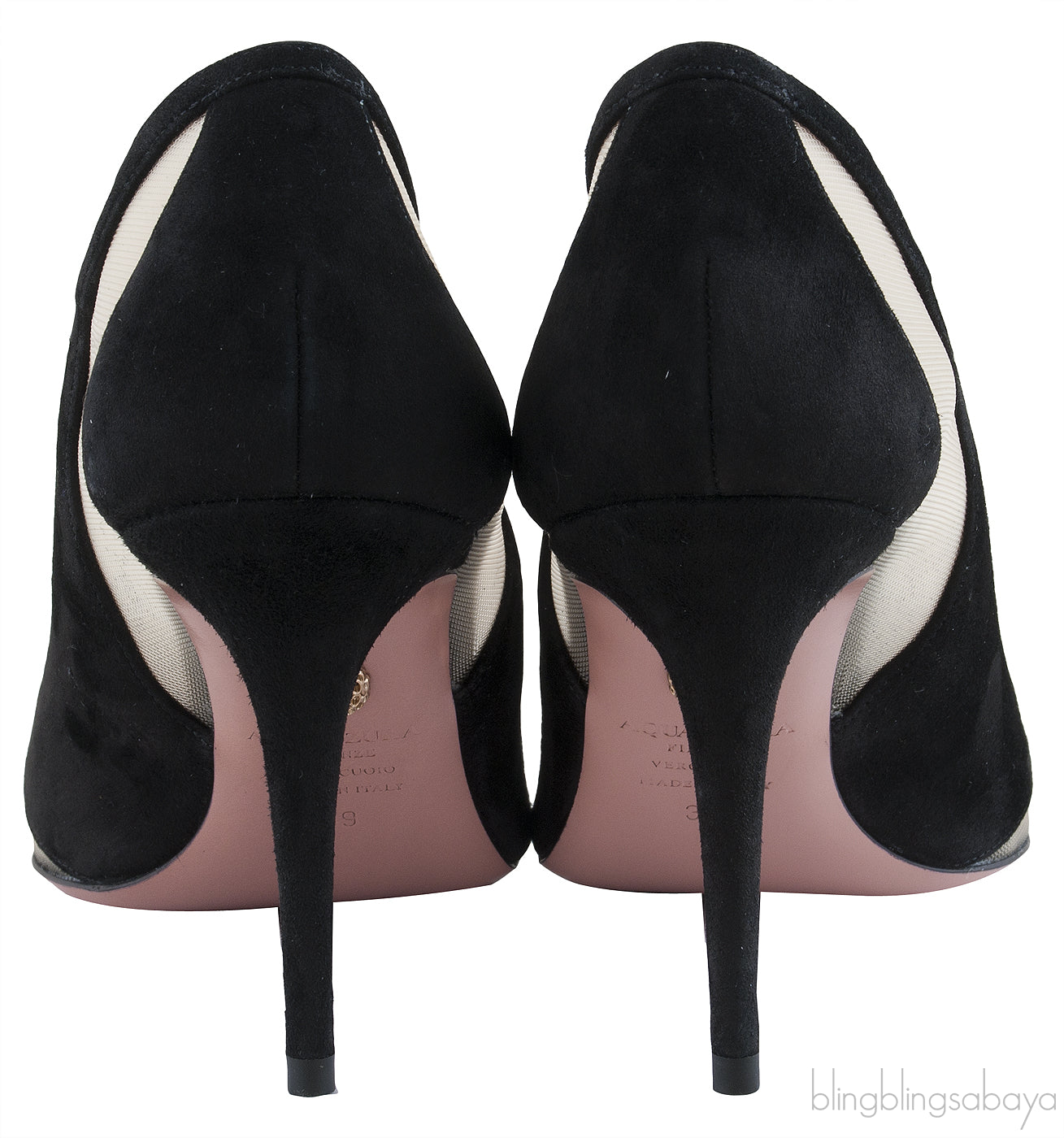 Savoy 105mm Mesh Cut-out Pumps