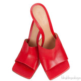 Red Stretch Leather Sandals