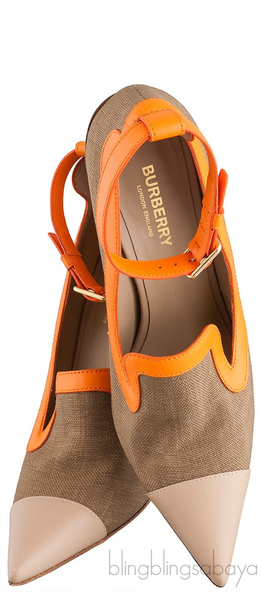 Brecon Contrast Trim Canvas Pumps