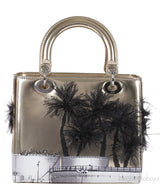 Christian Dior Lady Dior Art "Manal Aldowayan" Metallic Palm Art Bag