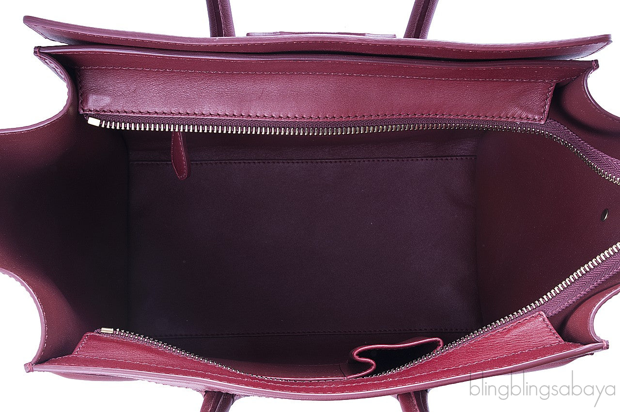 Mini Luggage Rust Maroon