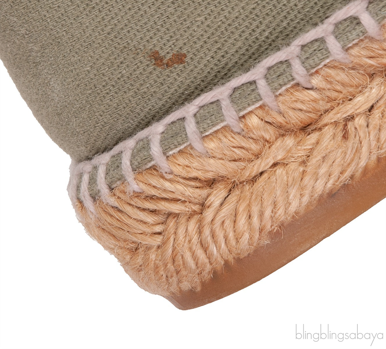 Army Green Camellia Canvas Espadrille