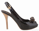 Damier Ebene Slingback Heels