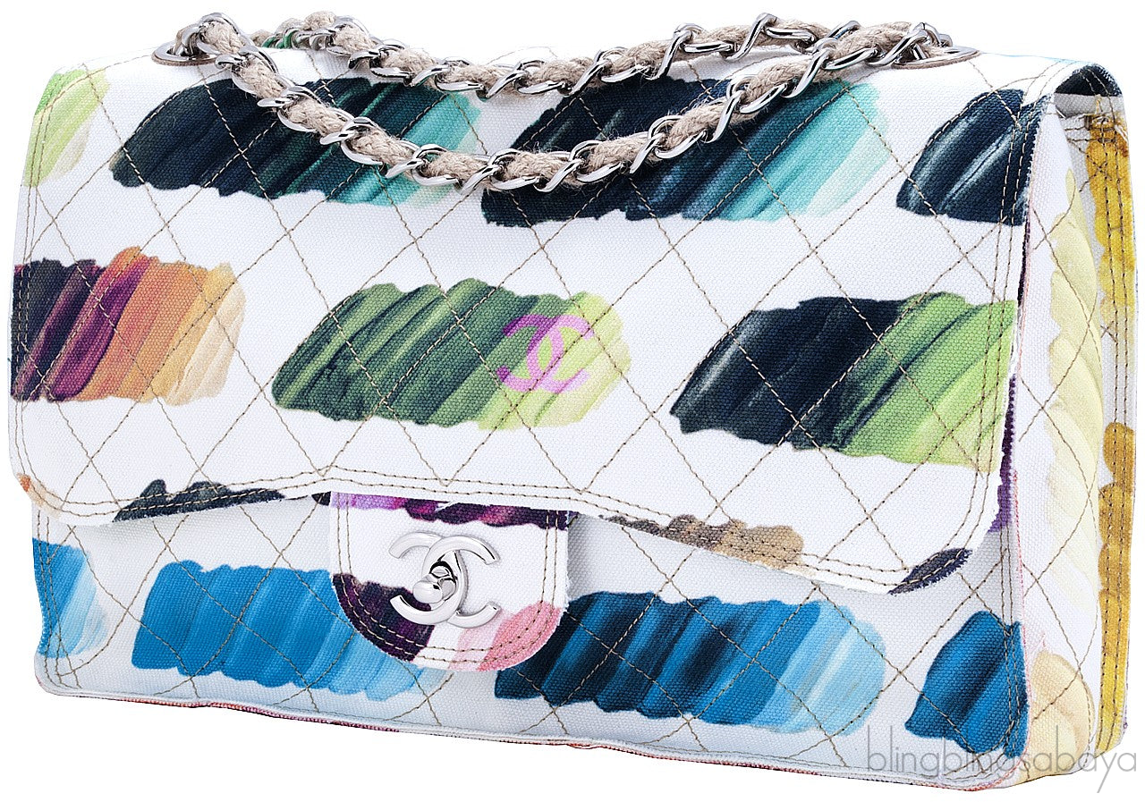 Jumbo Multicolor Colorama Flap Bag