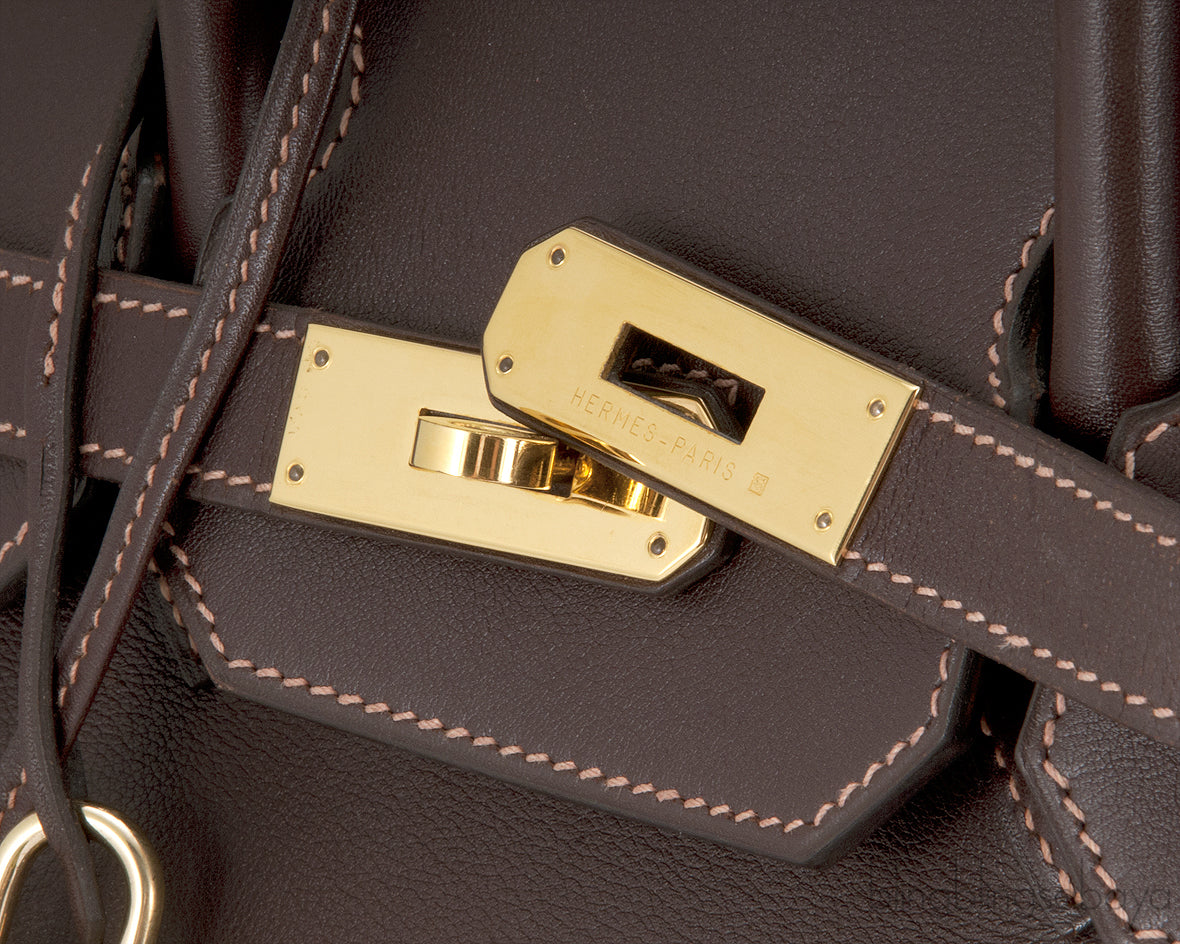 Birkin 35 Veau Gulliver Havane GHW*