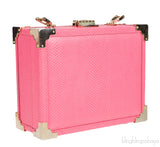 Lizard-Embossed Leather Shoulder Bag