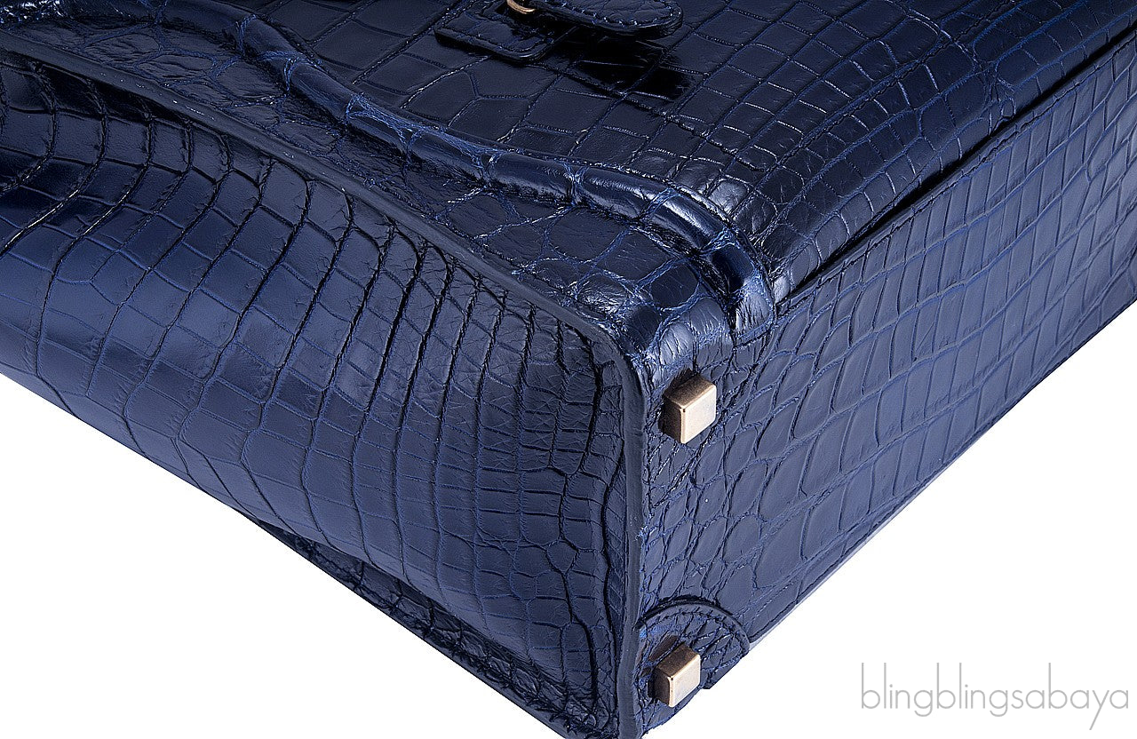 Micro Alligator Luggage Tote