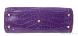 Fendi Purple Crocodile Medium Peekaboo GHW