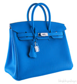 Birkin 25 Togo Bleu Zanzibar*