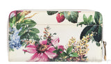 Dolce & Gabbana Floral Zip Around Continental Wallet