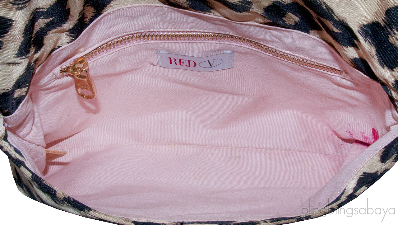 Leopard Print Bow Shoulder Bag*