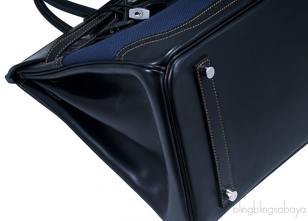 Birkin 35 Denim Ghillies Ltd. Edition