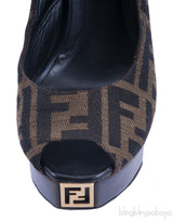Monogram Slingback Sandals