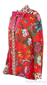 Pink Bow Multicolor Printed Shirt