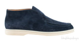 Navy Blue Open Walk Suede Loafer