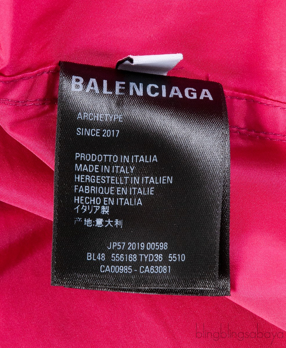 Fuchsia Pink Logo Hoodie Windbreaker