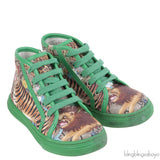 Gucci Green Safari Kids Sneakers