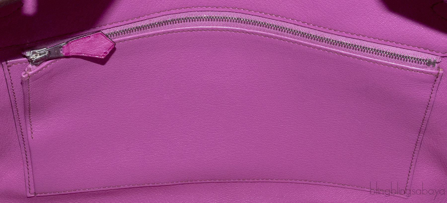 Birkin 35 Ostrich Fuchsia Pink PHW