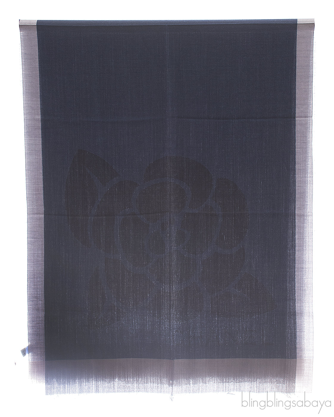 Camellia Navy Blue Stole