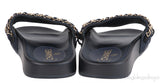 Chanel Blue Chain Slip-on Sandals