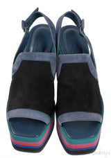 Hermes Black Suede Edgy 65 Sandals