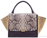Tri color Python Trapeze Bag