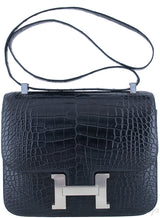 Constance III Mid-night Blue Crocodile