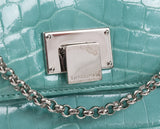 Glazed Crocodile Lunchbox Large Tiffany Blue Bag