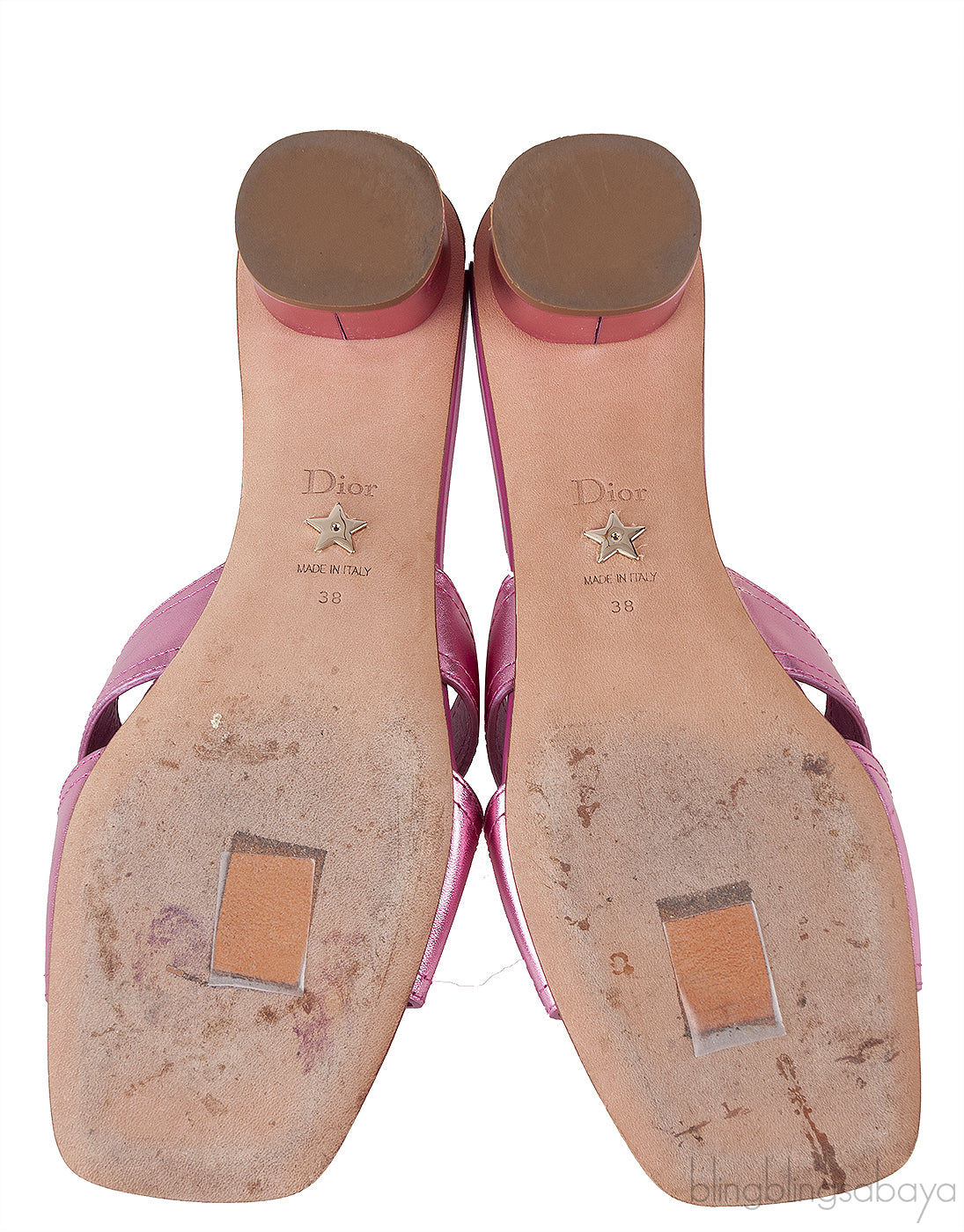 OR Montaigne Metallic Fuchsia Heels Slide