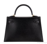 Kelly 20 Black Epsom Sellier GHW