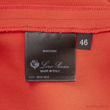 Rust Orange V-neck Belted Maxi Dress