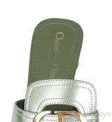 OR Montaigne Metallic Green Heels Slide