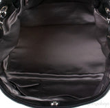 Black Quilted Rabbit Fur Bag