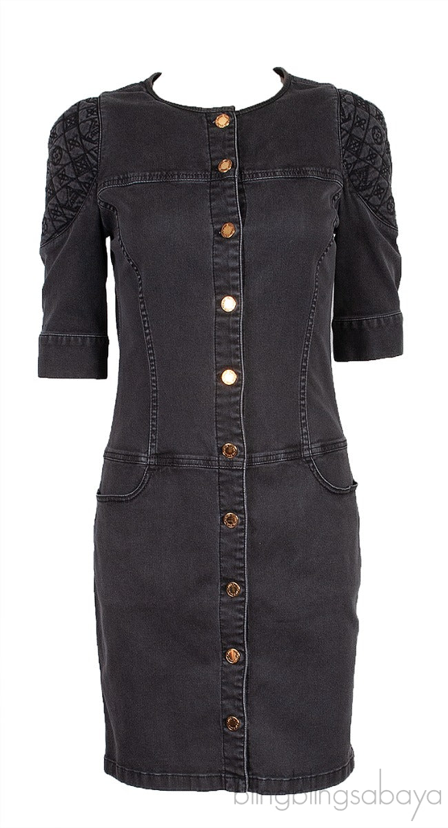 Black Denim Mini Dress