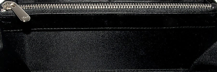 Charming Lock Black Satin Wallet