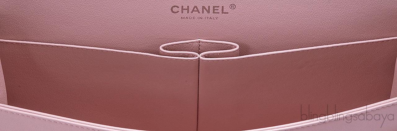 Jumbo CC Baby Pink Patent Flap