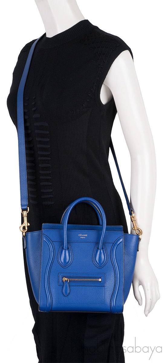 Nano Luggage Blue Shoulder Bag