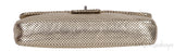 Metallic Gold Perforated Drill Flap Bag