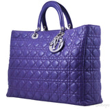 Lady Dior Violet Large Shopping Tote