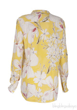 Yellow Floral Print Shirt